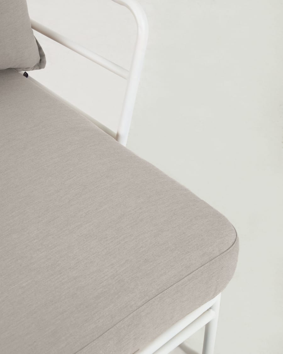 Mareluz armchair in white steel