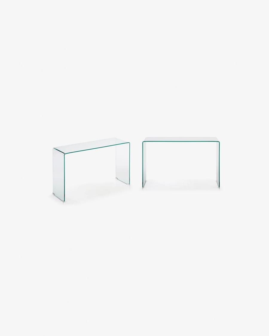 Burano glass console table 125 x 40 cm