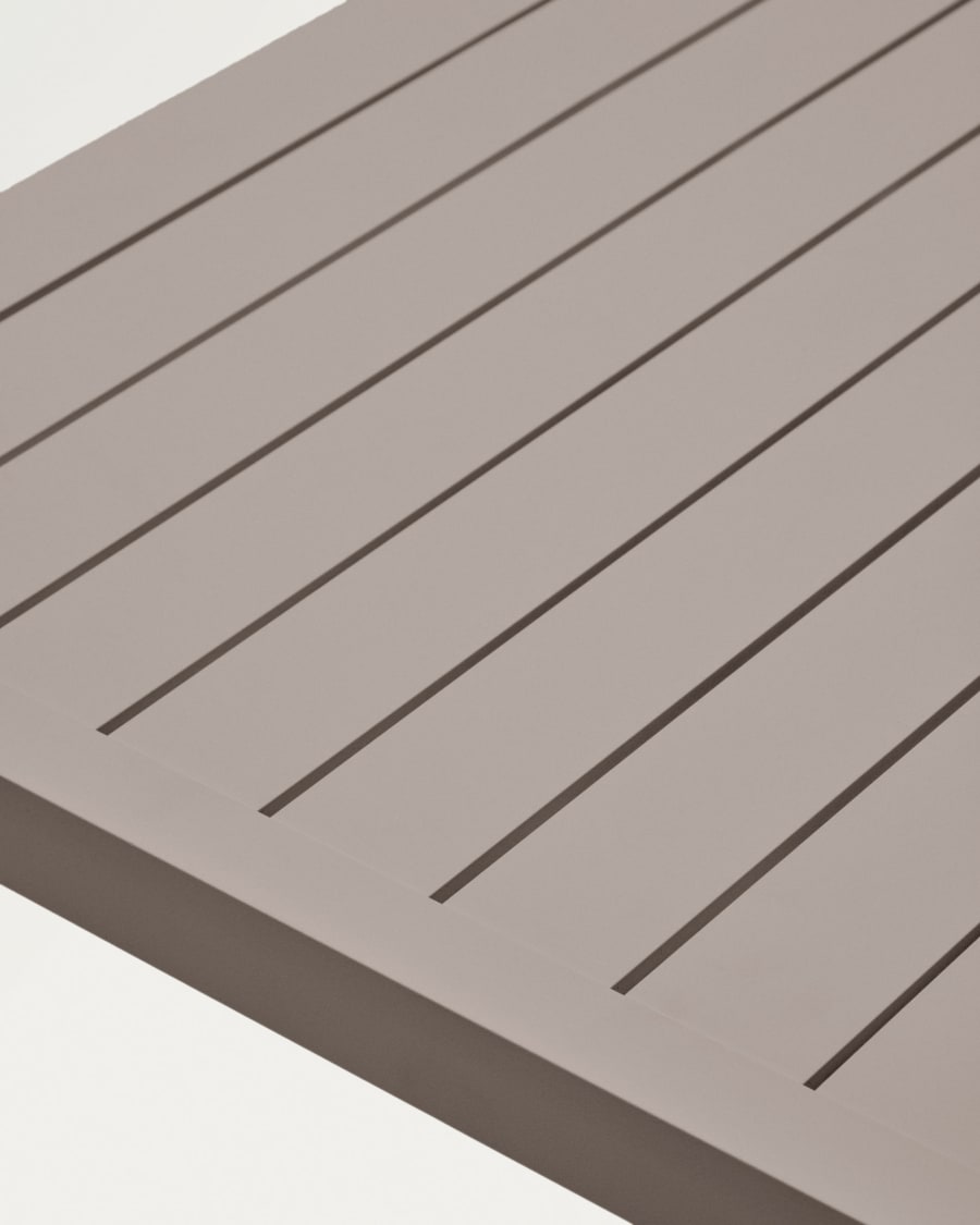 Culip aluminium outdoor table in powder coated brown finish, 220 x 100 cm