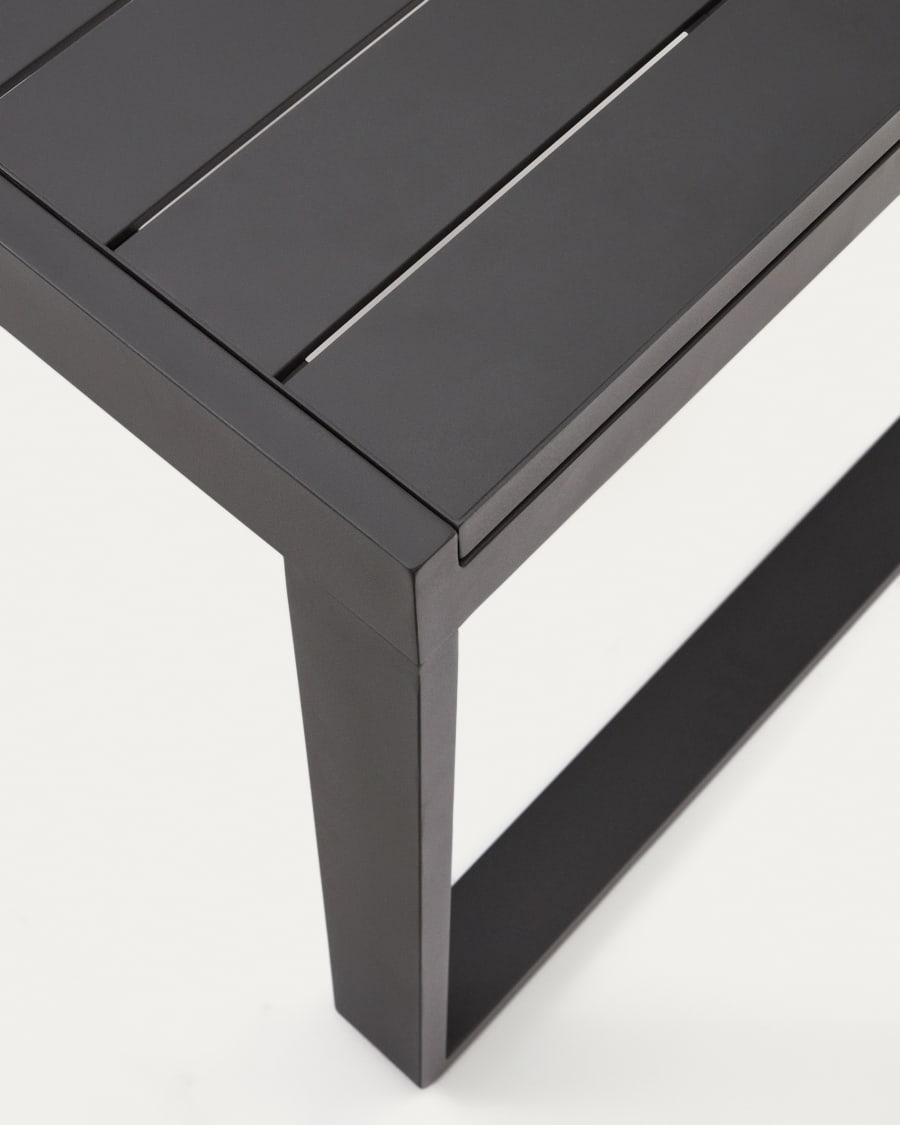 Galdana Aluminium-Gartentisch, ausziehbar, mit dunkelgrauem Finish, 220 (340) x 100 cm