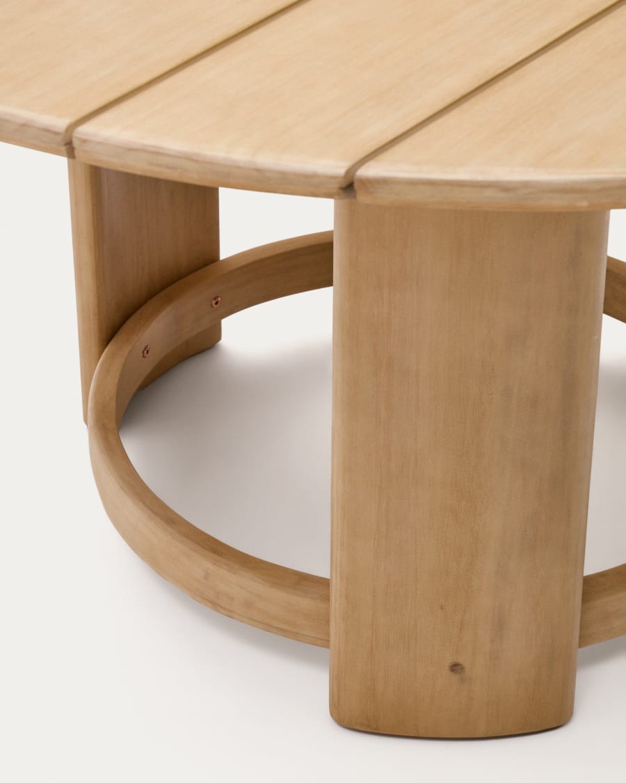 Xoriguer round table in solid eucalyptus wood Ø140 cm FSC 100%