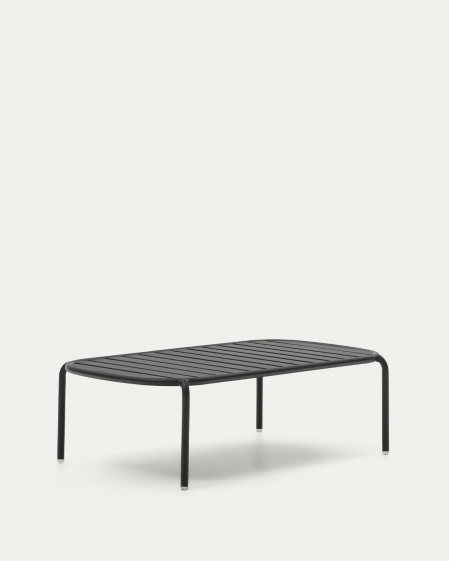 Joncols outdoor aluminium coffee table with powder coated grey finish, Ø 110 x 62 cm