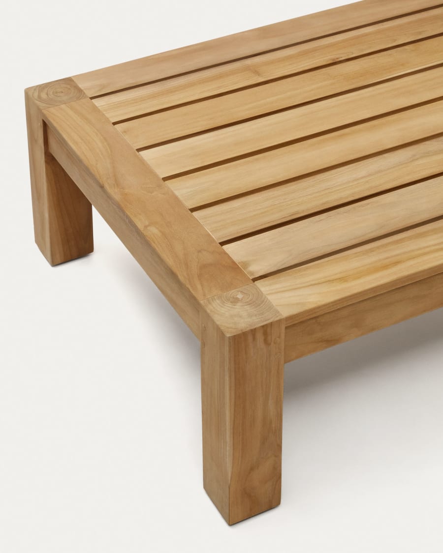 Forcanera coffee table in solid teak, 150 x 71 cm