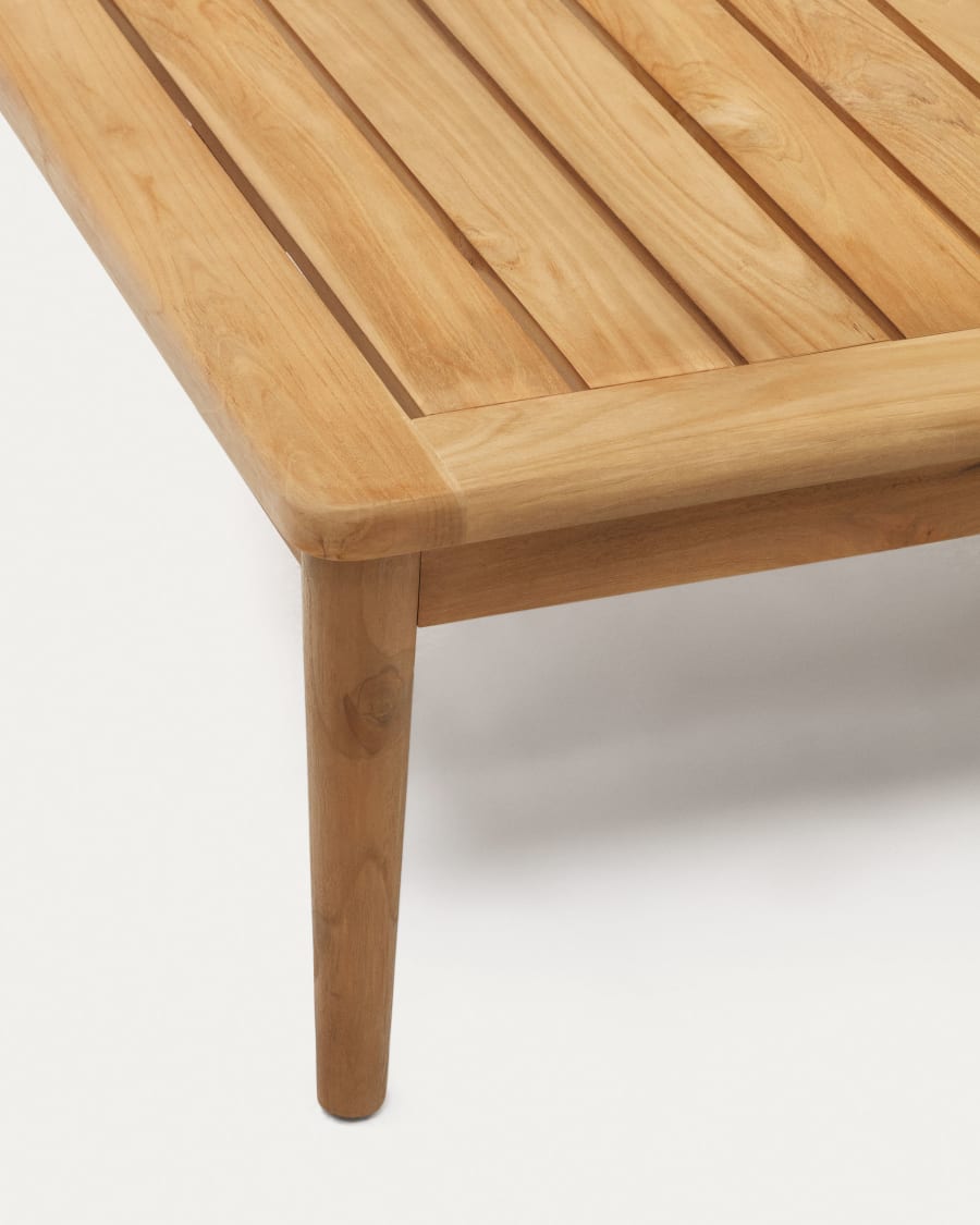 Portitxol solid teak coffee table, 80 x 80 cm