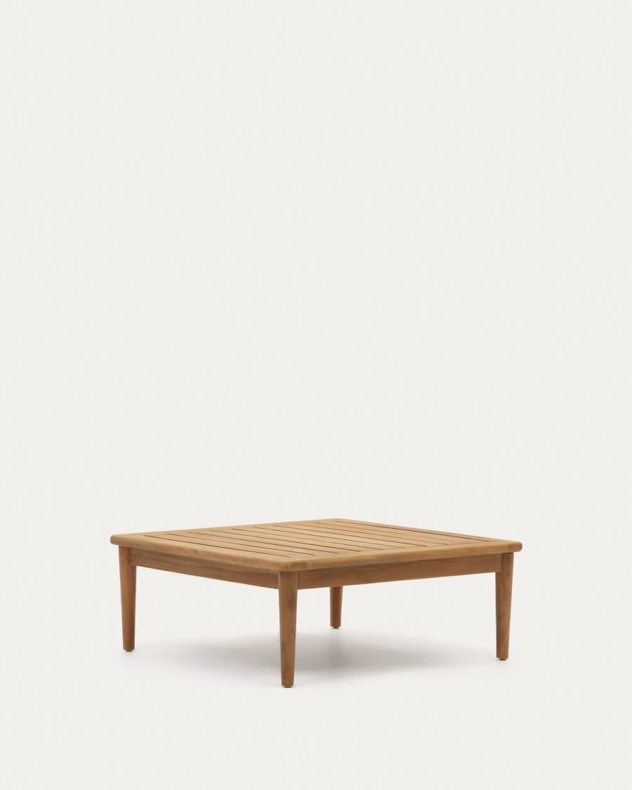 Portitxol solid teak coffee table, 80 x 80 cm