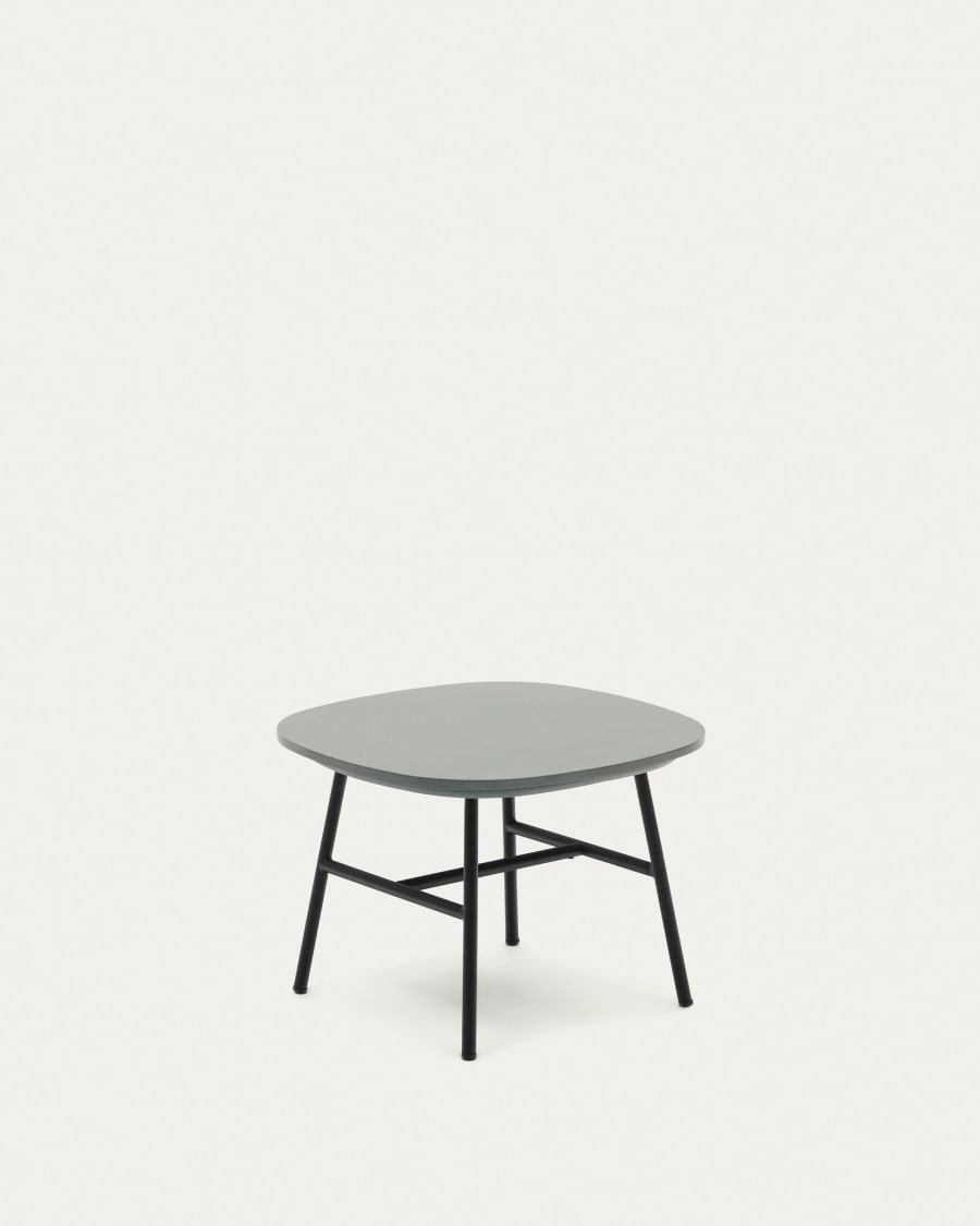 Bramant side table in steel with black finish, 60 x 60 cm