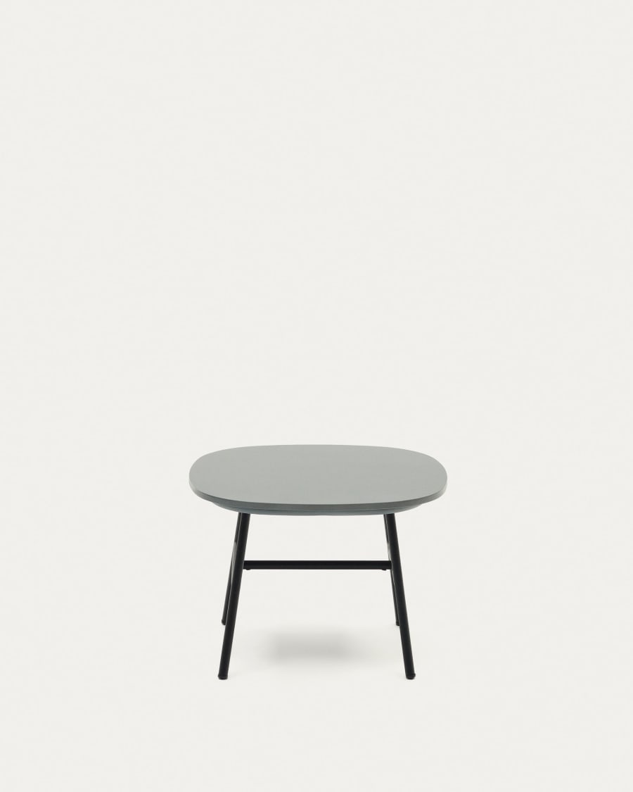 Bramant side table in steel with black finish, 60 x 60 cm
