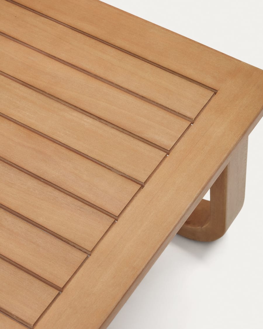 Sacaleta solid eucalyptus wood coffee table, 100% outdoor suitable 100 x 60 cm