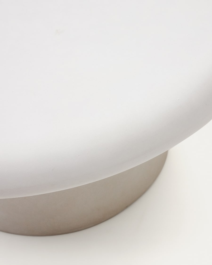 Addaia Round White Cement Coffee Table Ø90 cm