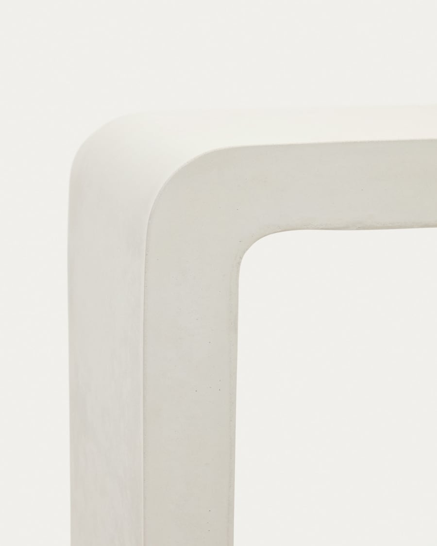 Aiguablava console in white cement, 120 x 80 cm