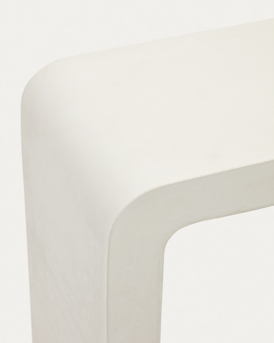 Aiguablava console in white cement, 120 x 80 cm