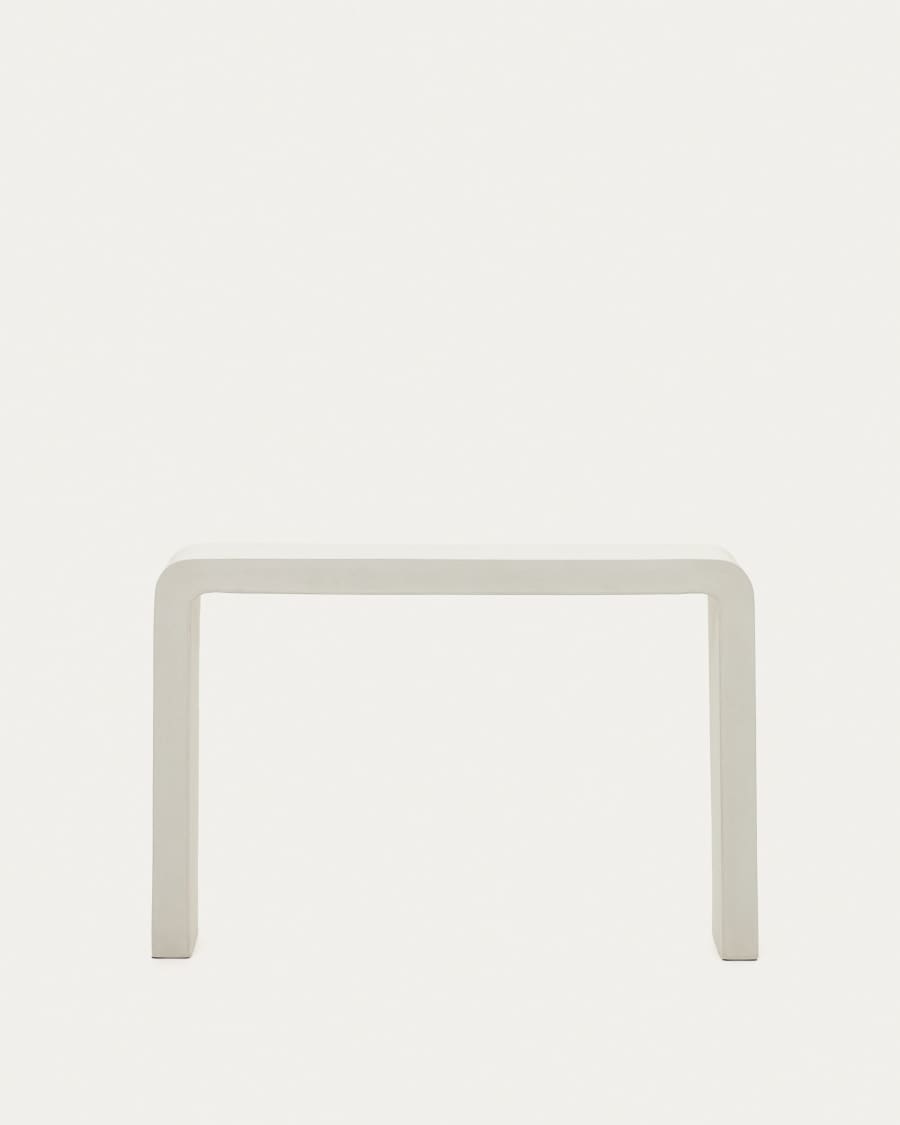 Aiguablava console in white cement, 120 x 80 cm