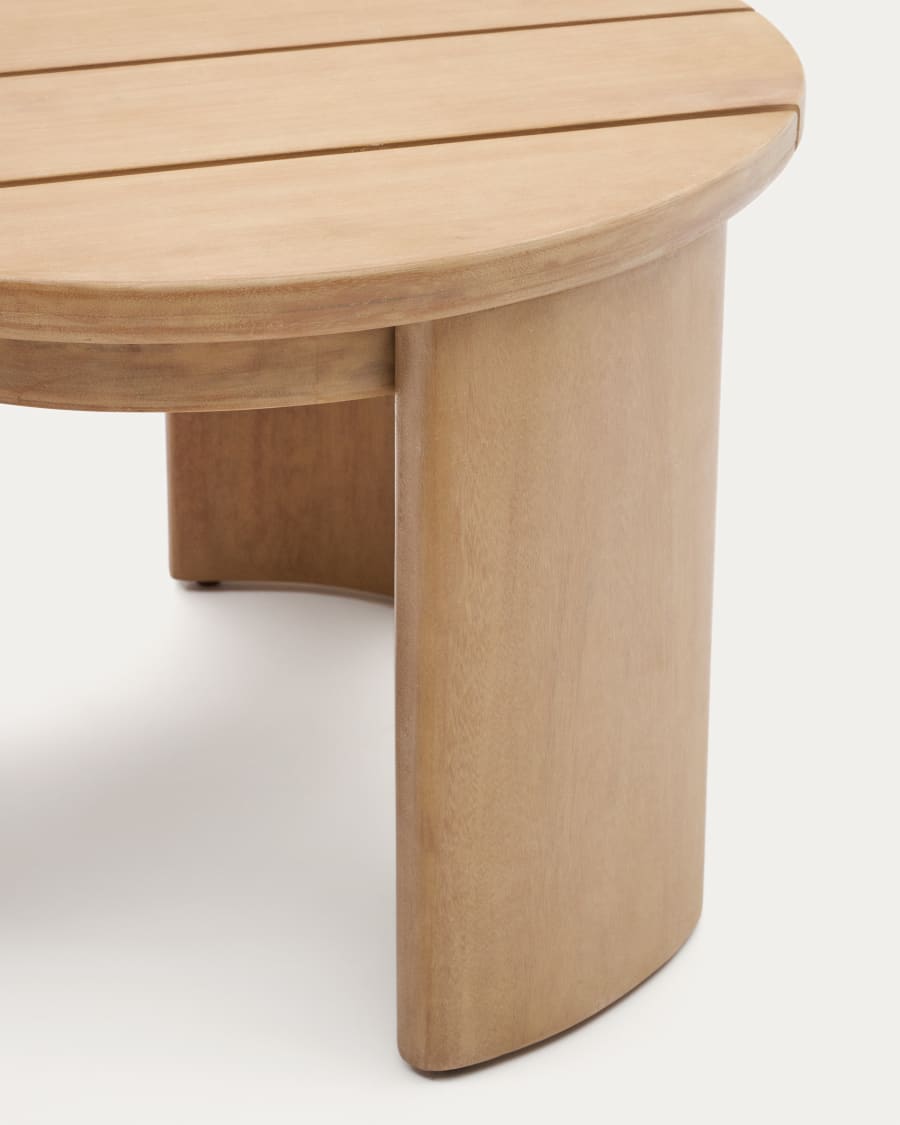 Xoriguer side table in solid eucalyptus wood Ø60 cm FSC 100%