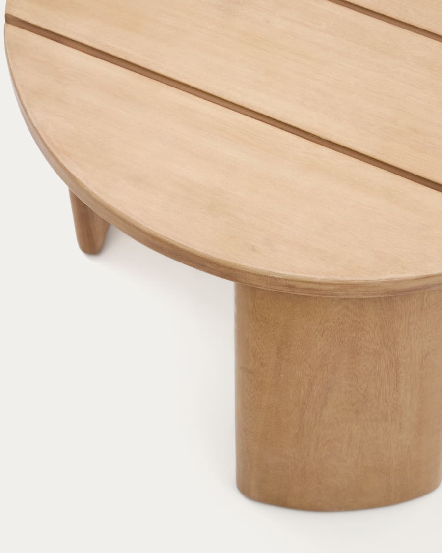 Xoriguer side table in solid eucalyptus wood Ø60 cm FSC 100%