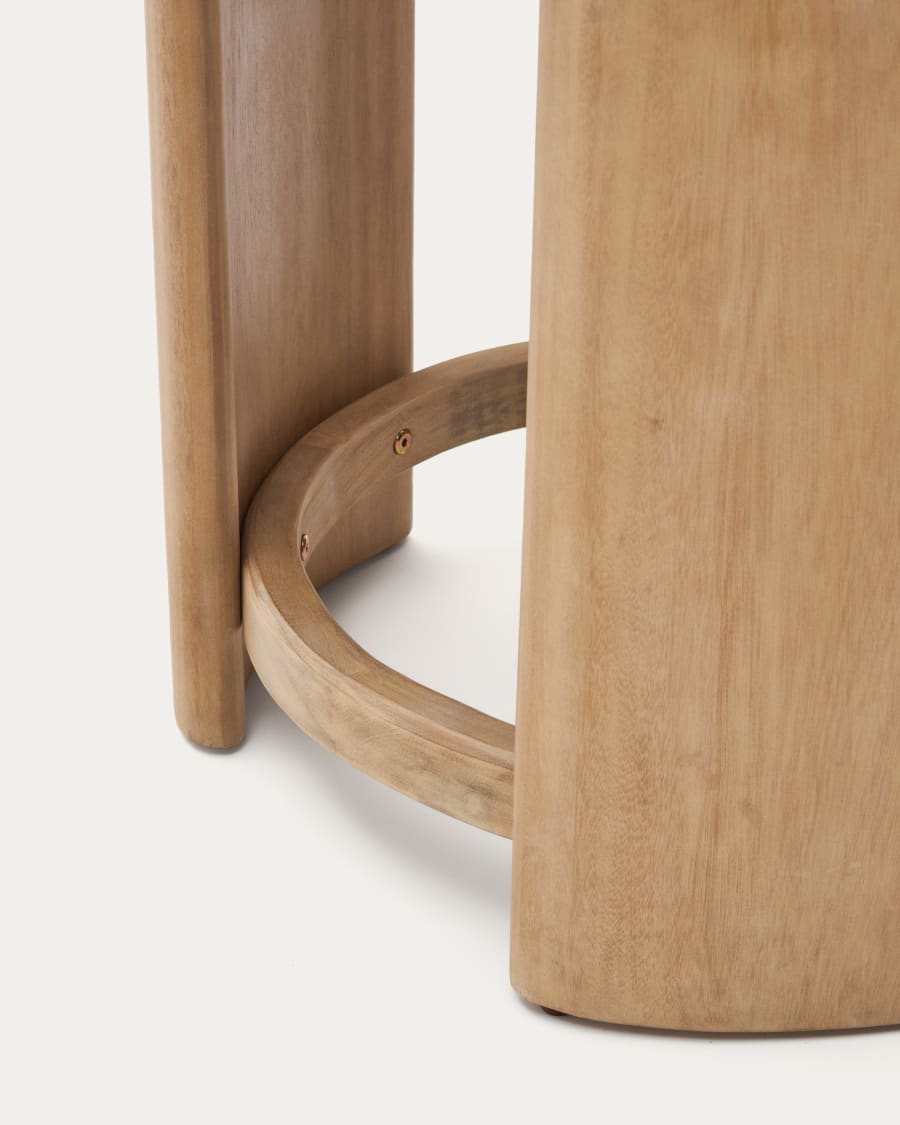Xoriguer side table made in solid eucalyptus wood Ø56 cm FSC 100%