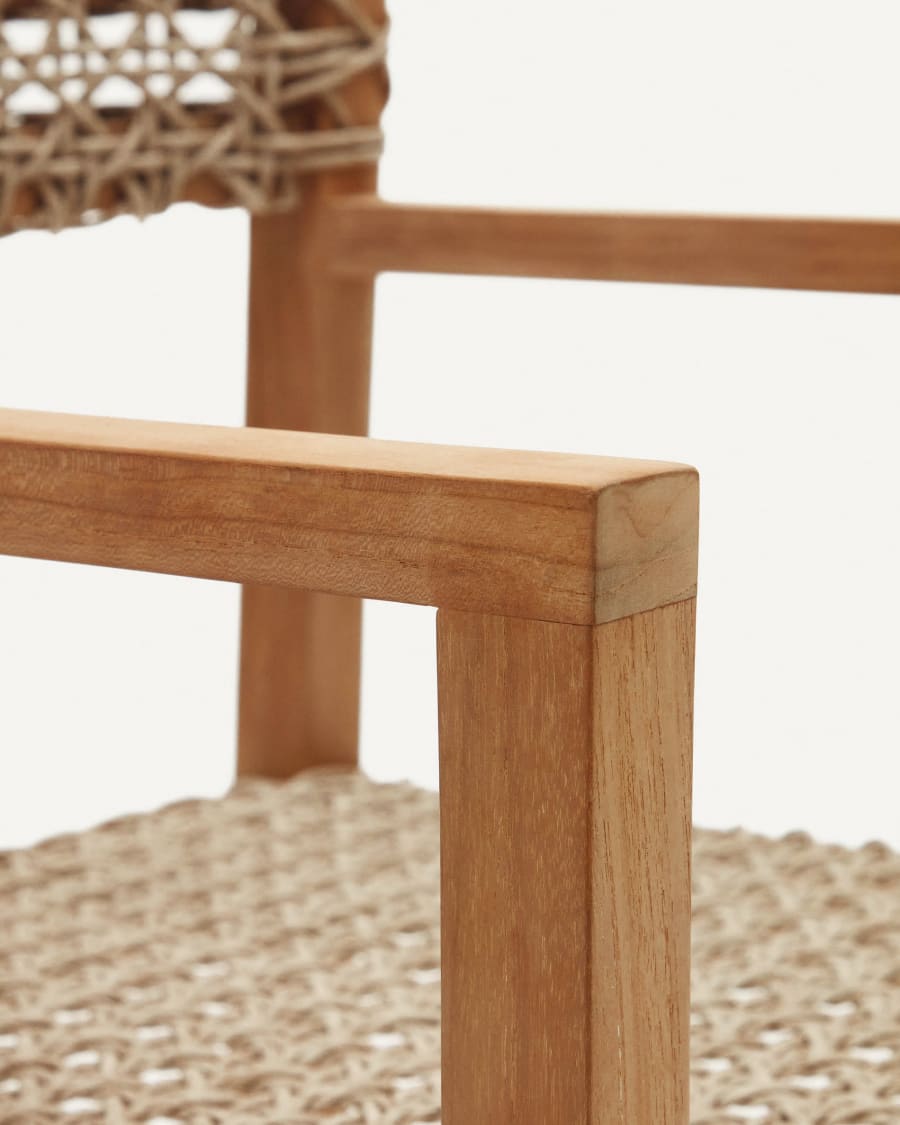 Chaise Giverola en bois de teck