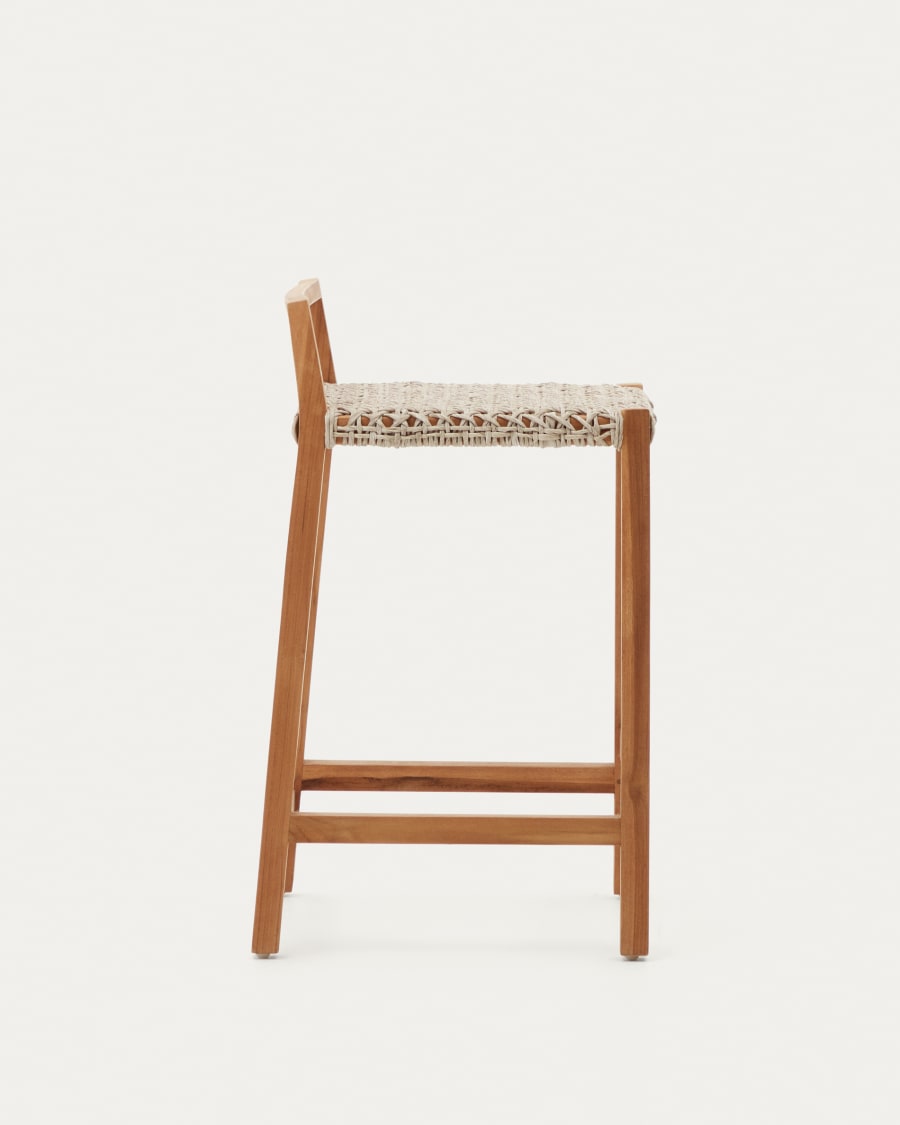 Giverola solid teak wood stool, 67,5 cm