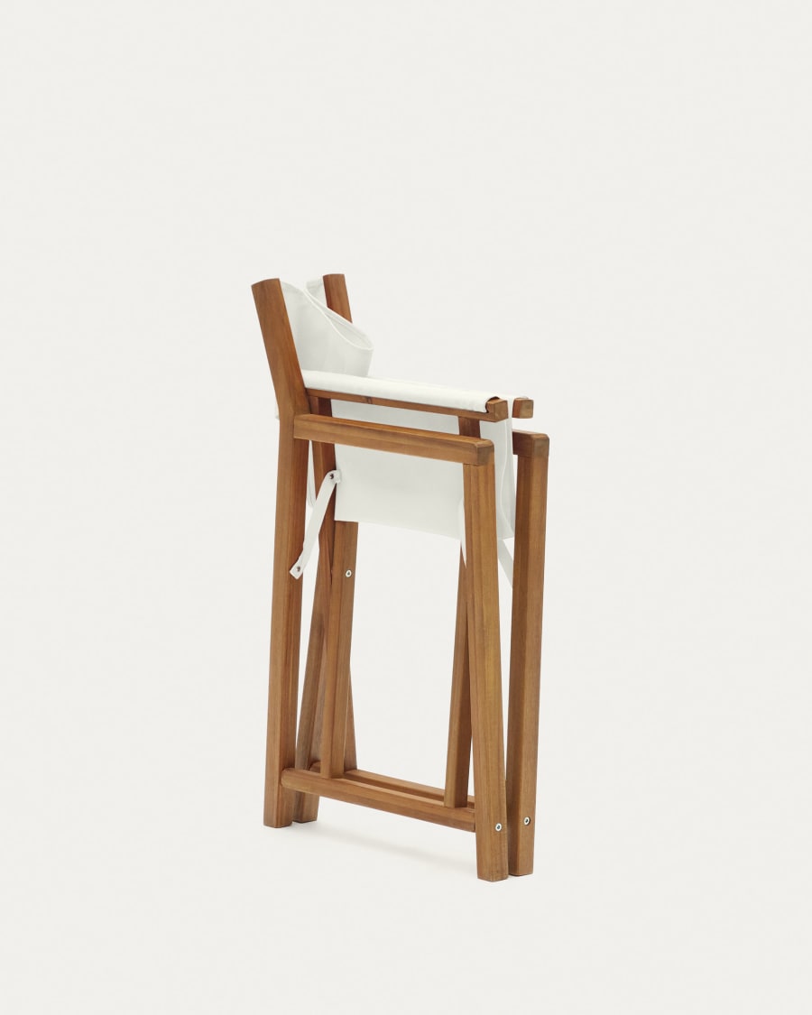 Thianna folding outdoor chair in beige with solid acacia wood FSC 100%