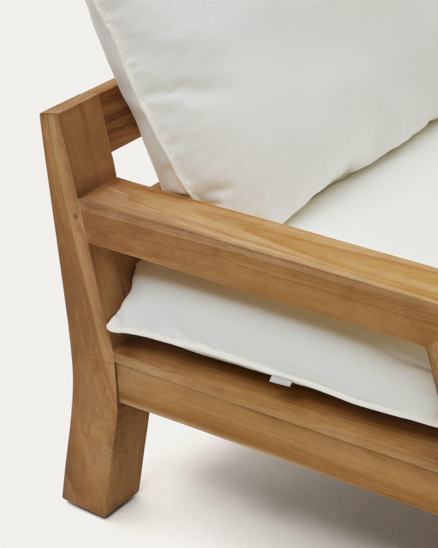 Forcanera solid teak sun lounger
