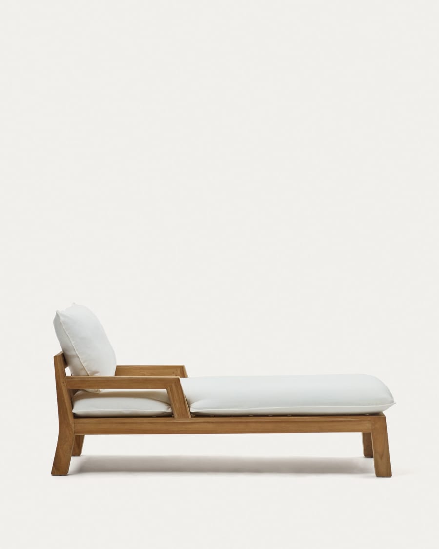 Forcanera solid teak sun lounger