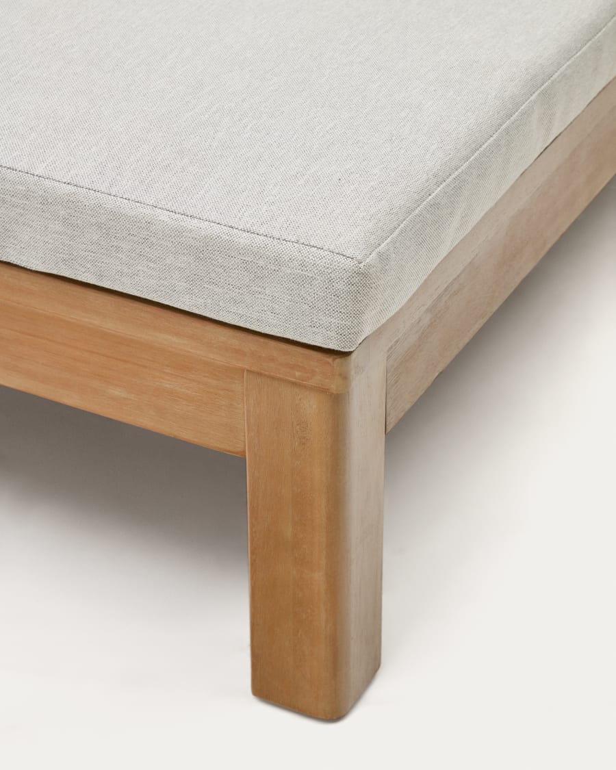 Sonsaura double sun lounger made from solid eucalyptus wood FSC 100%