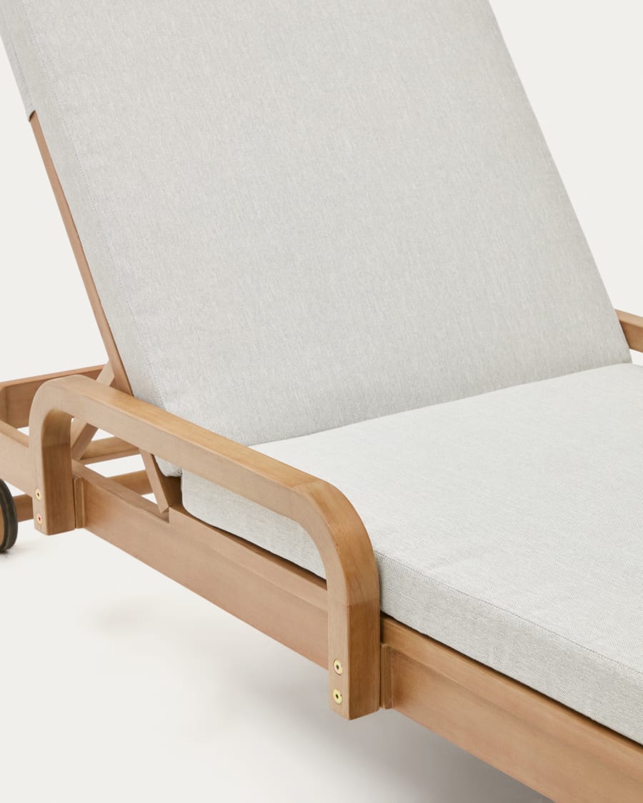 Sonsaura sun lounger made from solid eucalyptus wood FSC 100%