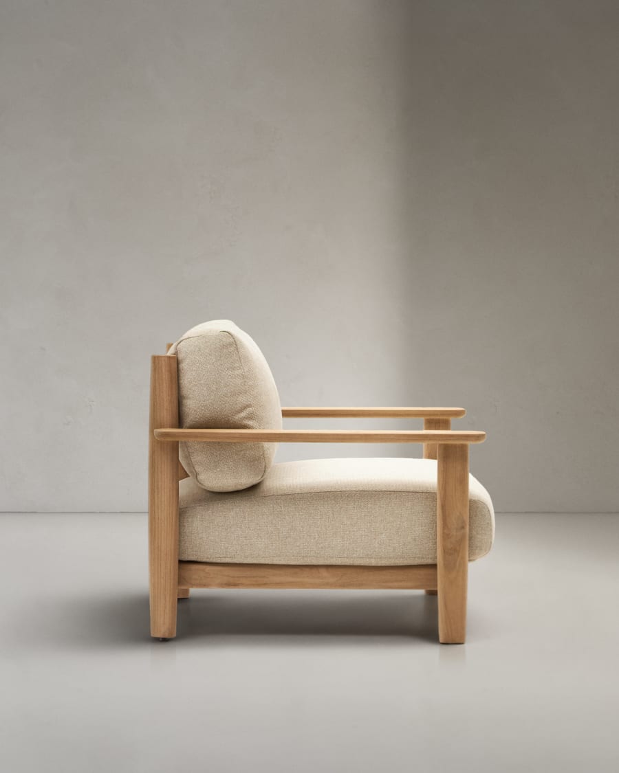 Tirant armchair made from solid teak wood FSC 100%