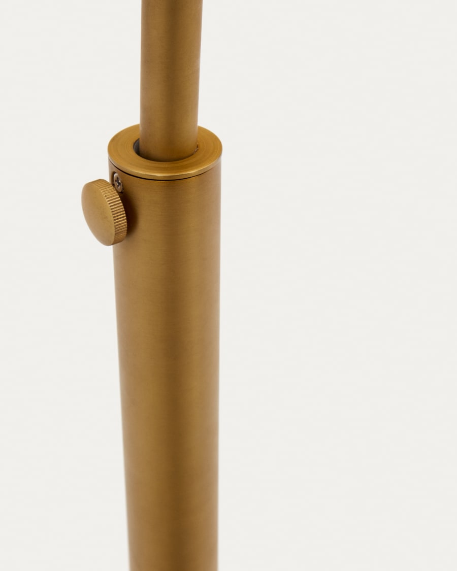 Madali metal floor lamp with brass and white marble finish UK
