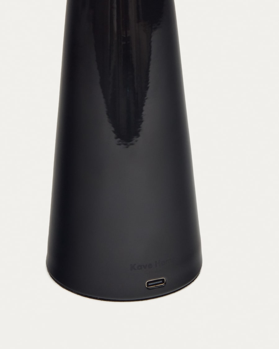 Arenys small table light with a painted black finish