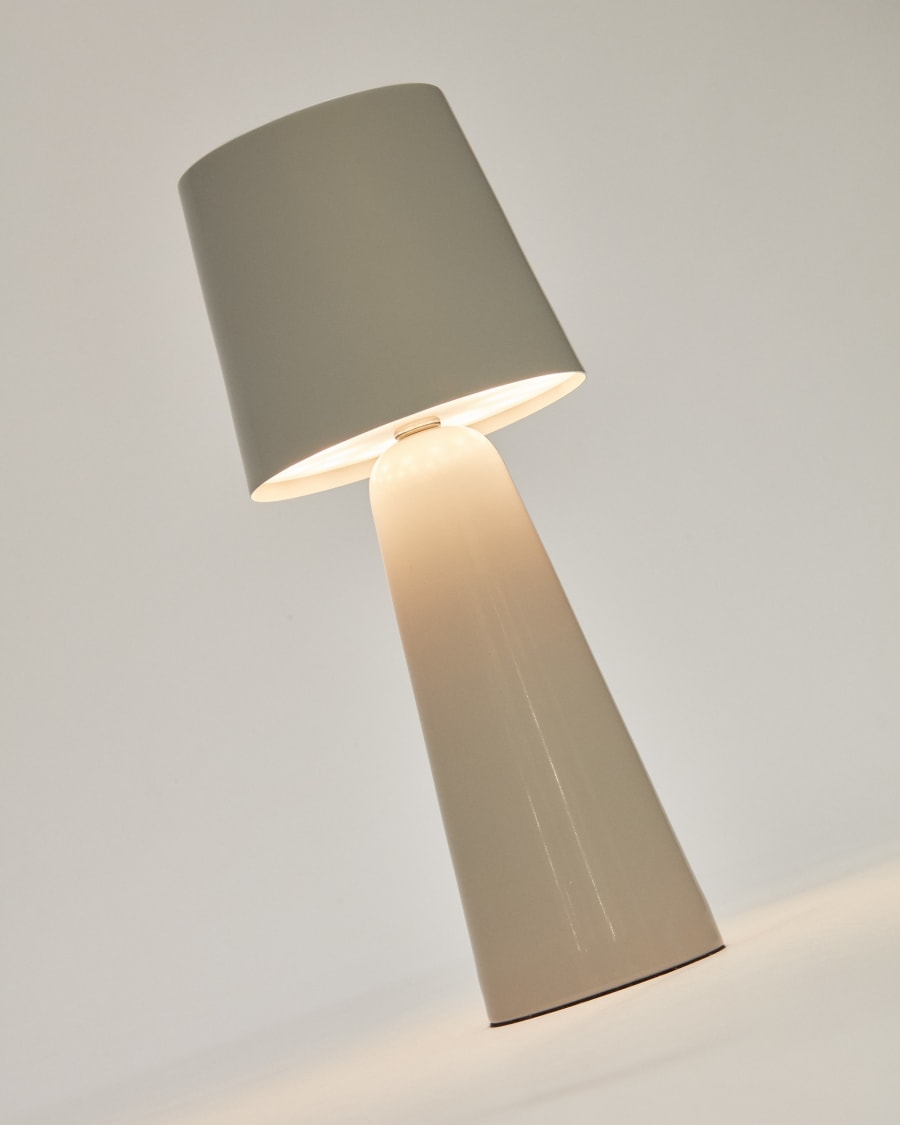 Arenys small table light with a painted grey finish