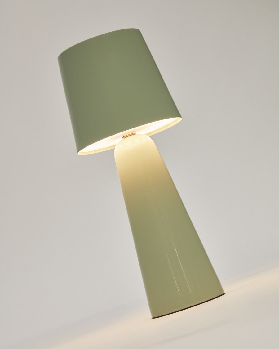 Arenys small table light with a painted turquoise finish