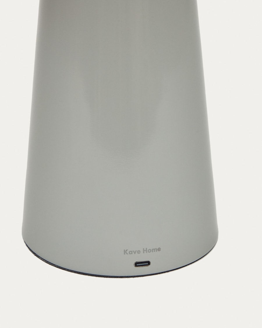 Arenys large table lamp with a grey painted finish