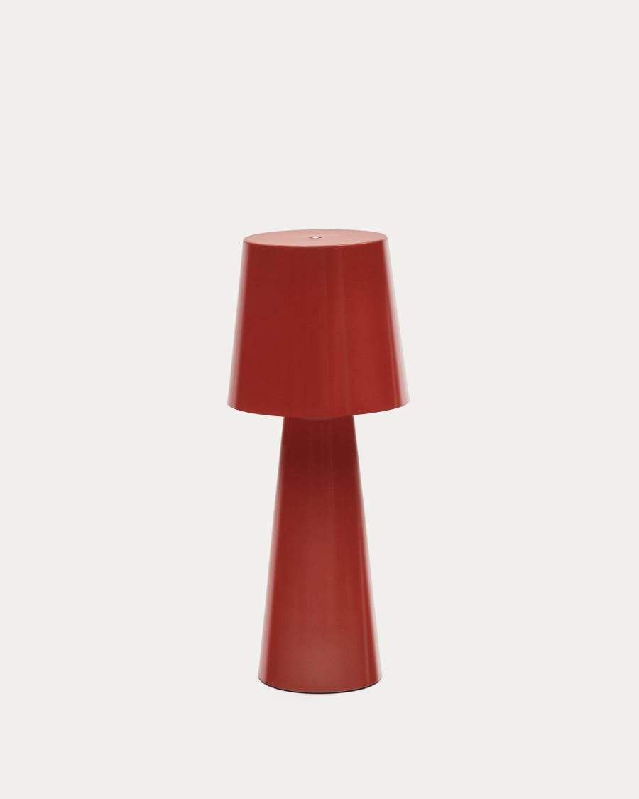Arenys large table lamp with a red painted finish