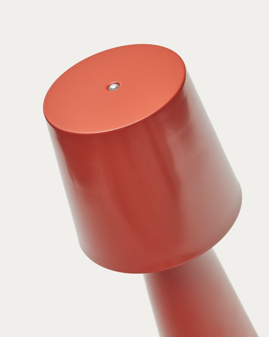 Arenys large table lamp with a red painted finish