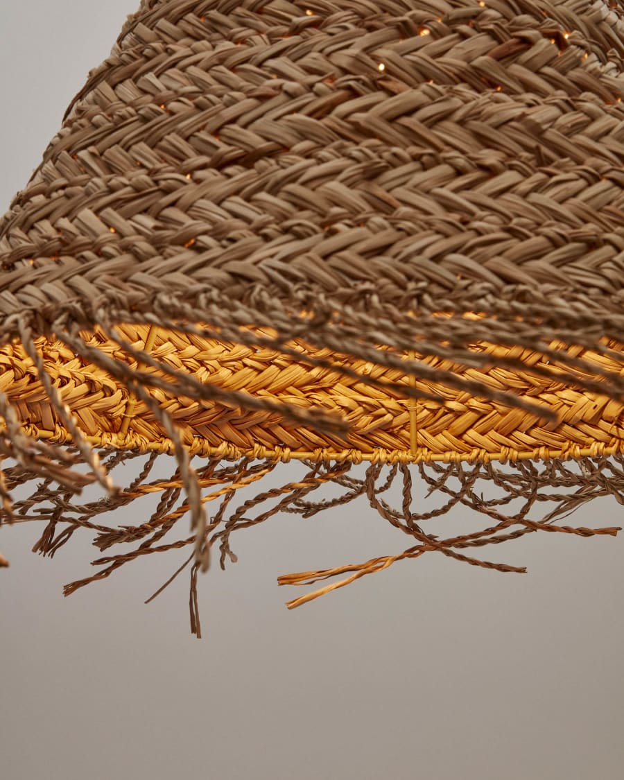 Fonteta natural fiber ceiling lamp in a natural finish, Ø 40 cm