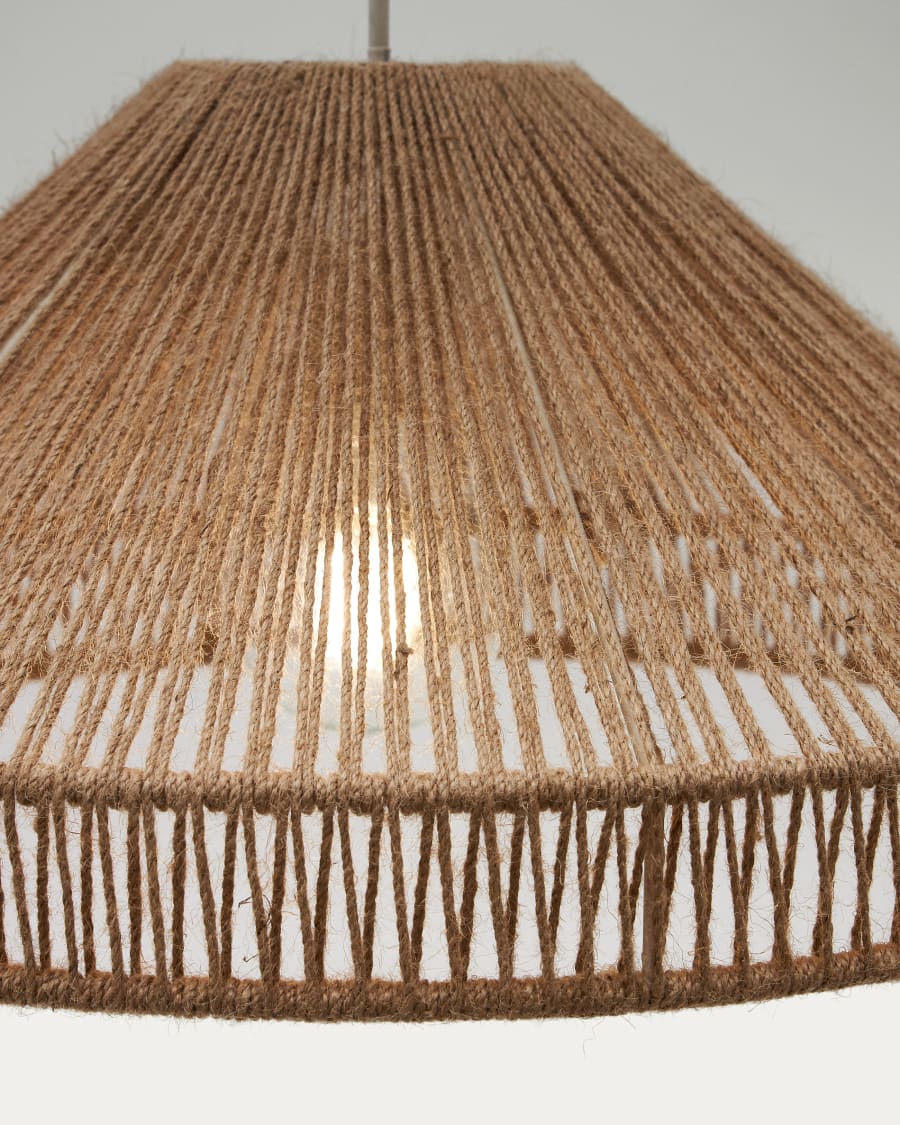 Pontos ceiling lamp shade in jute with a natural finish, Ø 45 cm
