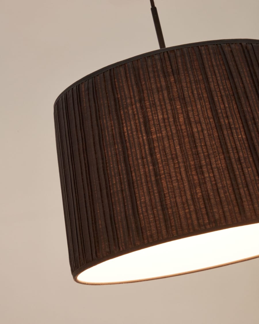 Lampenschirm für Deckenleuchte Guash in Schwarz Ø 40 cm
