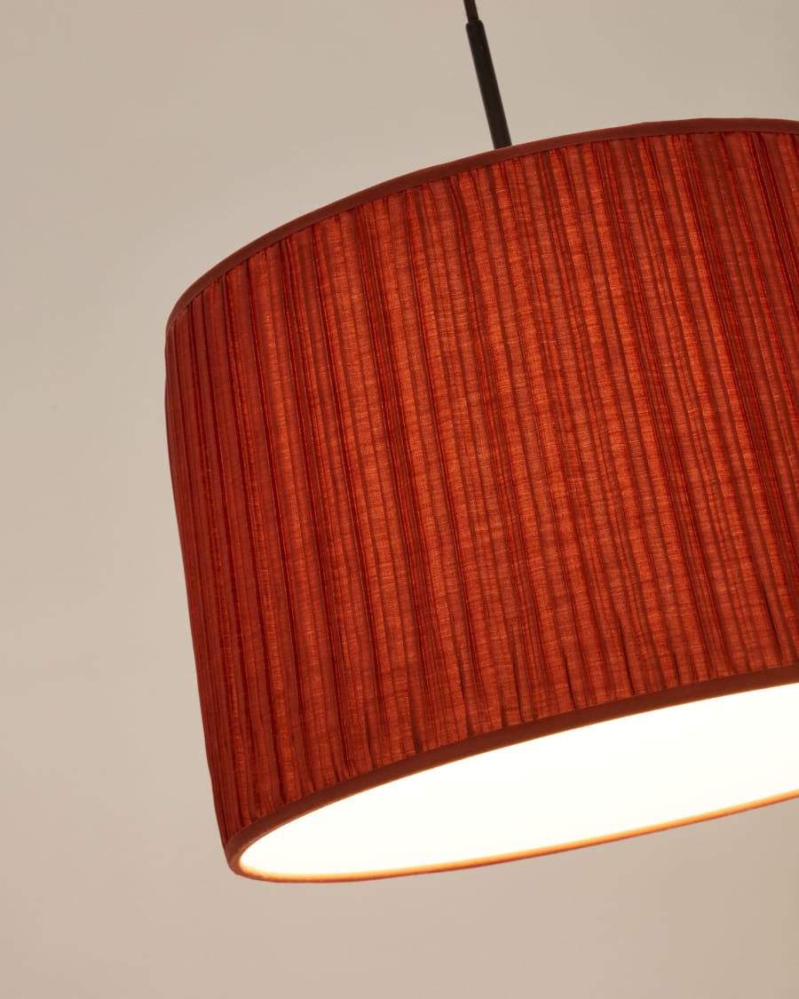 Lampenschirm für Deckenleuchte Guash in Terrakotta Ø 40 cm