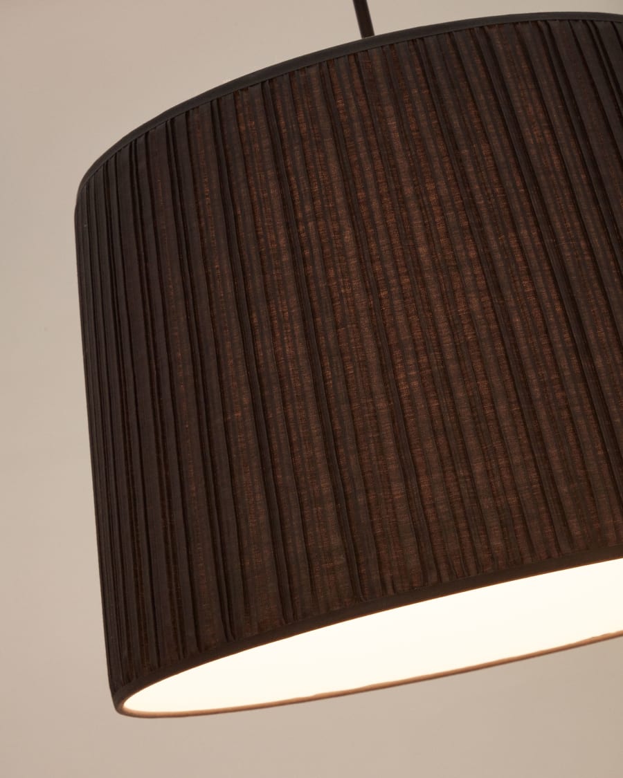 Lampenschirm für Deckenleuchte Guash in Schwarz Ø 50 cm