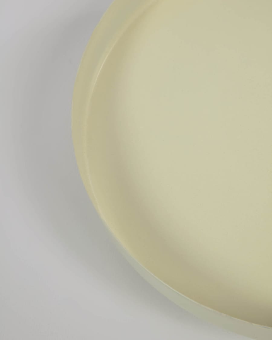 Charisse beige metal table centrepiece