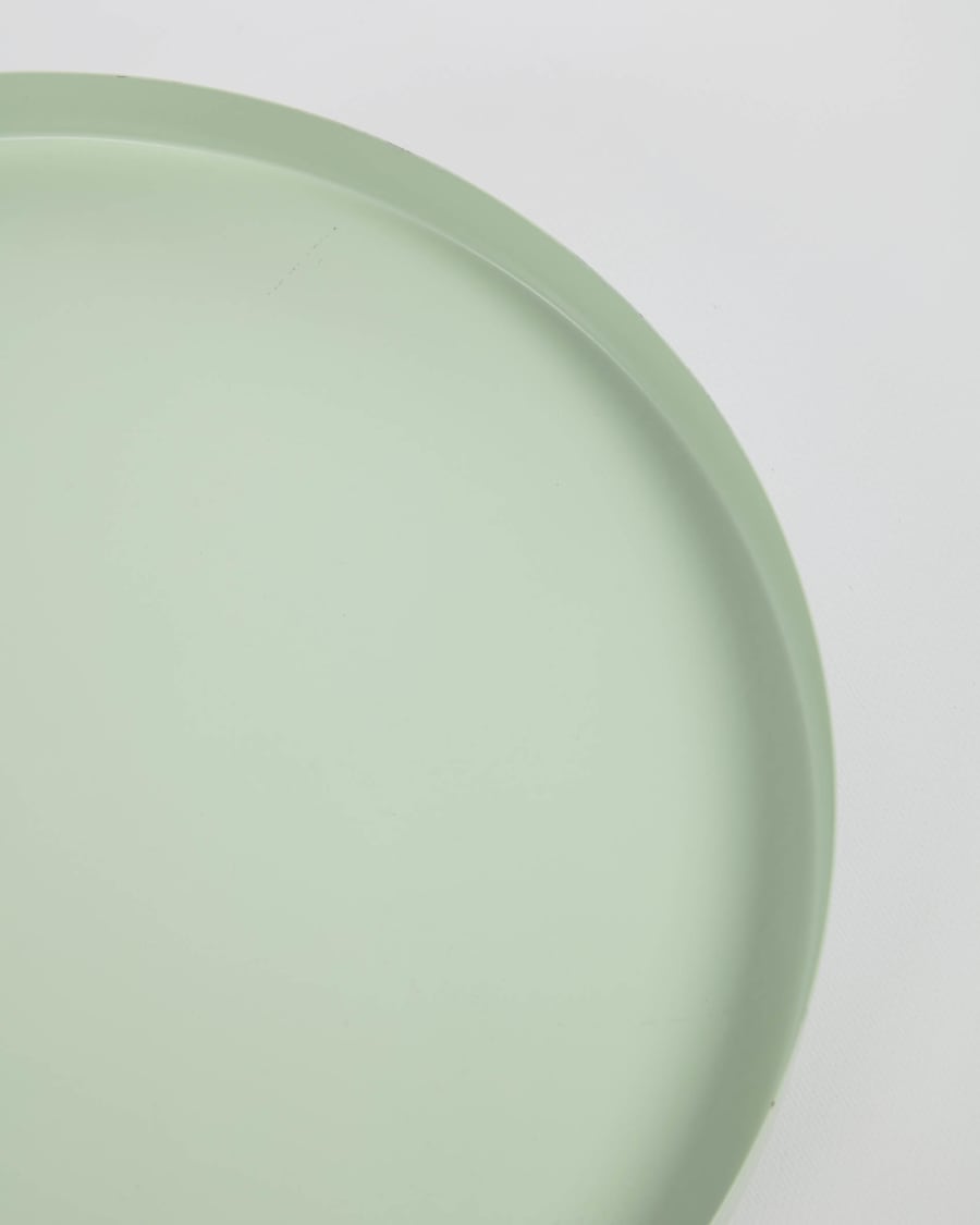 Charisse green metal table centrepiece