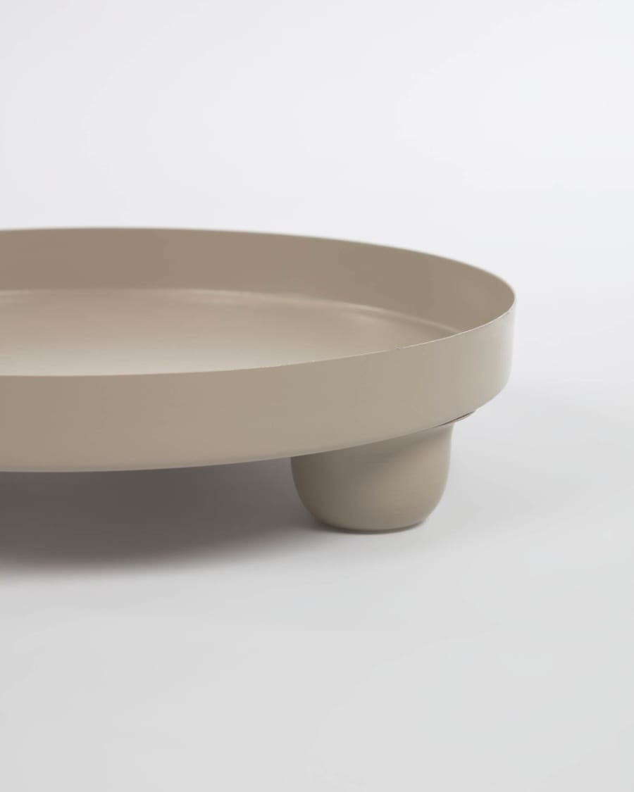 Charisse grey metal table centrepiece