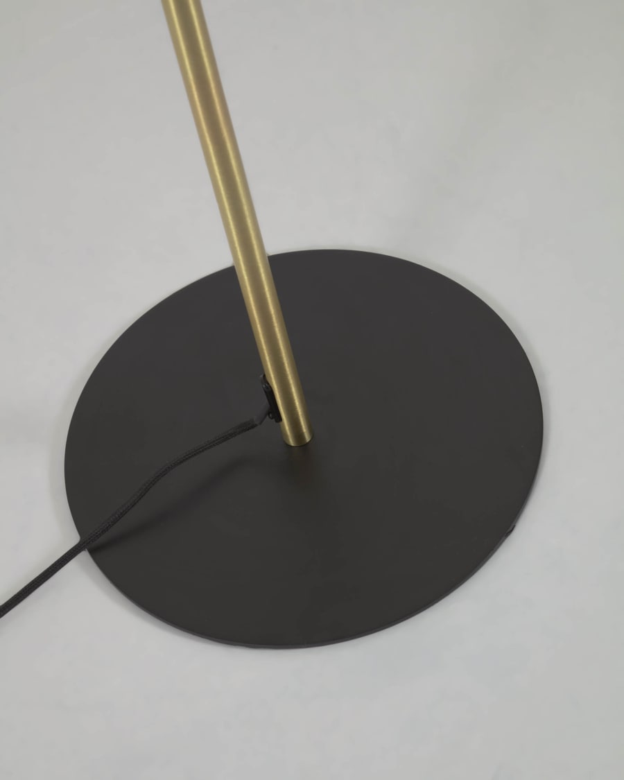 Επιδαπέδιο φωτιστικό Eglantina, , βαμμένο μαύρο μέταλλο