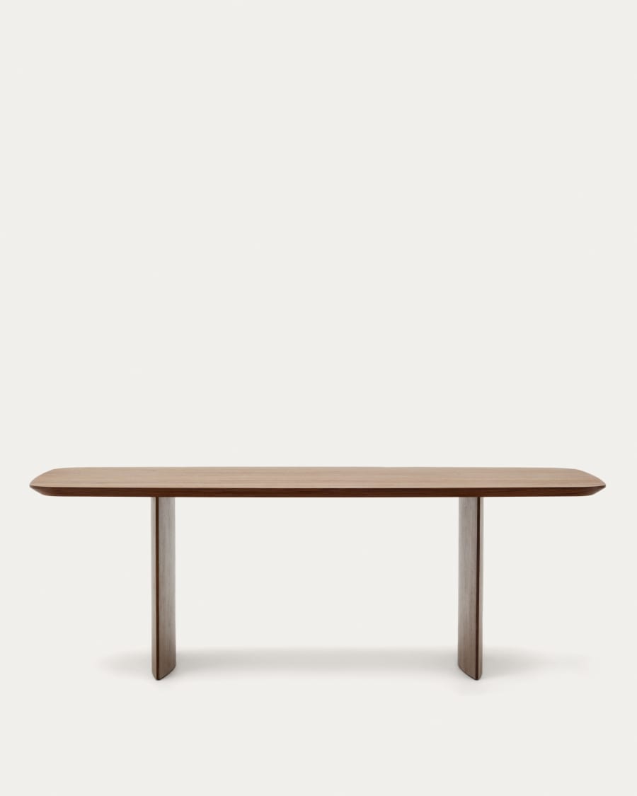 Litto table made from walnut veneer, 240 x 100 cm