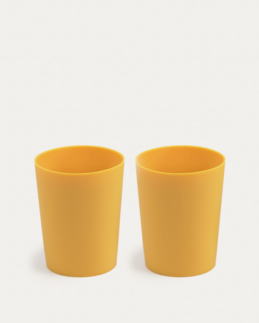 Epiphany set of 2 cups in mustard silicone