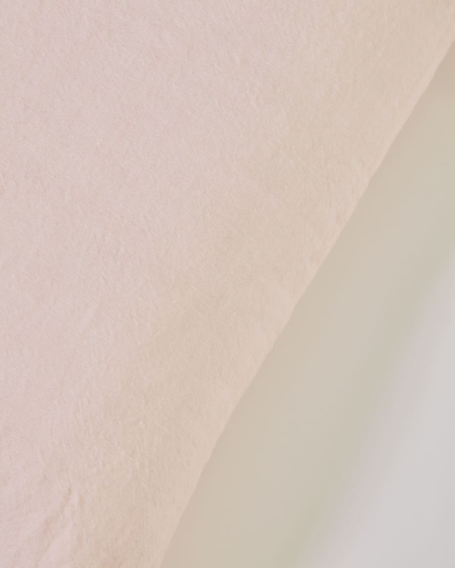 Κάλυμμα μαξιλαριού Eirenne, βαμβάκι και λινό, ροζ, 45 x 45 εκ