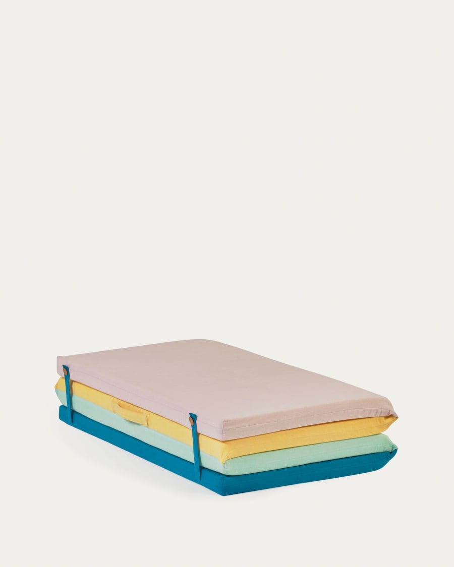 Agapita baby mattress in organic cotton GOTS multicoloured 60 x 160 cm Kave Home Great Britain