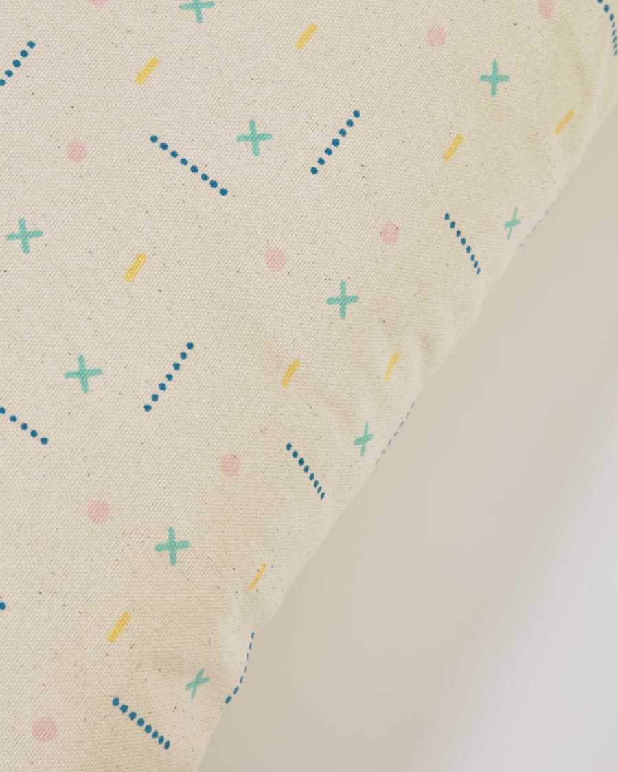 Zale 100% cotton multi-coloured cushion cover 45 x 45 cm
