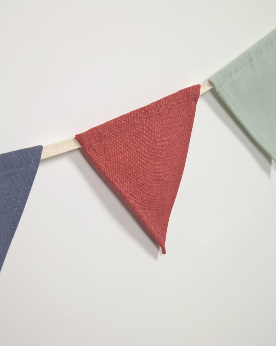 Celia 100% organic (GOTS) cotton multi-coloured bunting