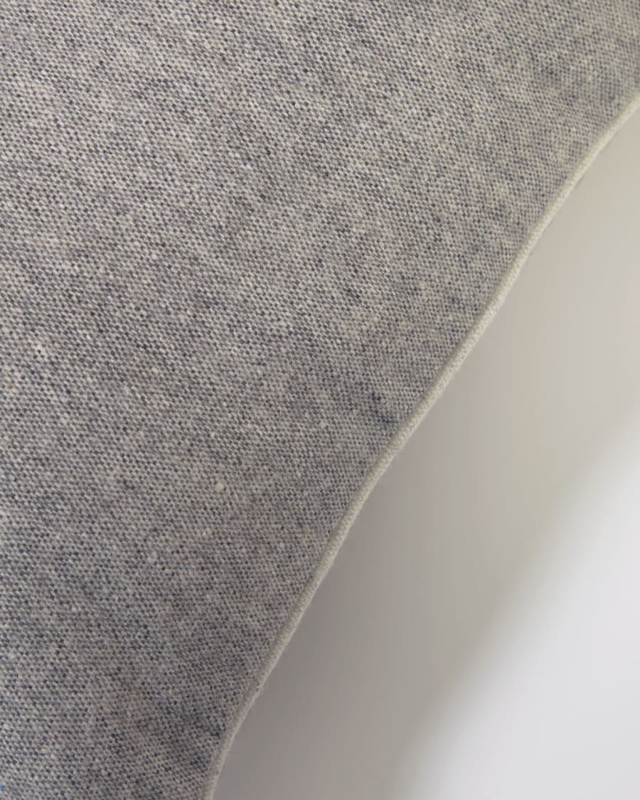 Alcara grey cushion cover with white border 45 x 45 cm